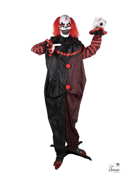 Fillette maudite sur cheval à bascule animé - 100 cm