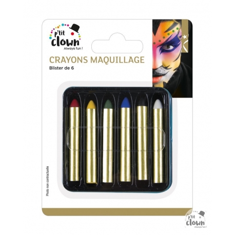 Boîte 6 crayons maquillage