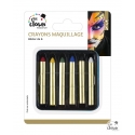 Crayons maquillage gras - lot de 6