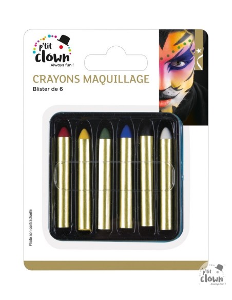 Boîte 6 crayons maquillage