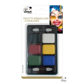 Palette de maquillage - fards gras - 6 couleurs