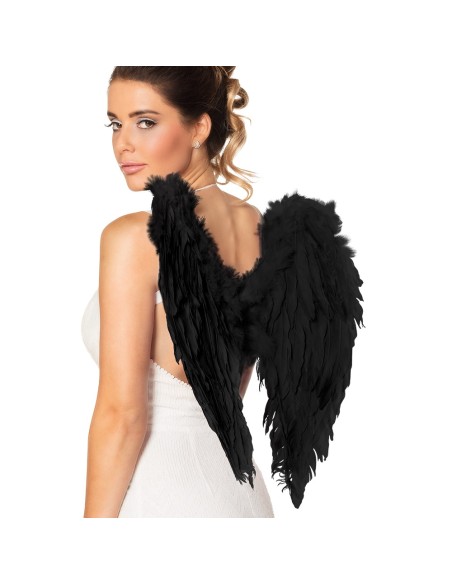 Ailes d'ange noires 65X65CM