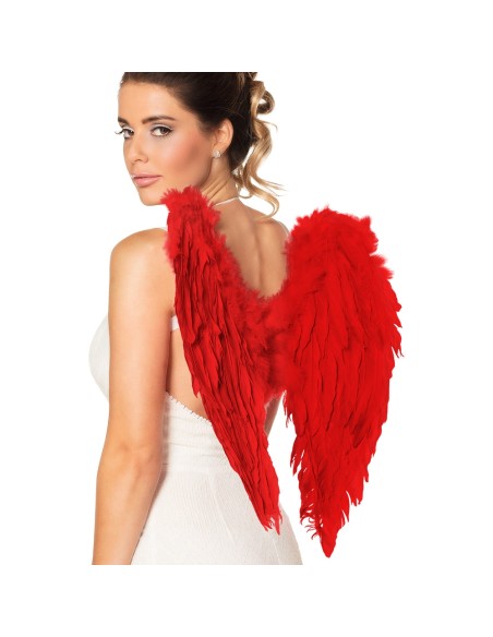 Ailes d'ange rouges 65x65cm