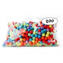 Sachet de 200 boules multicolores CEE
