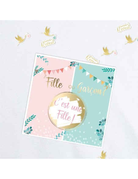 Sachet 6 Cartes Gender Garçon