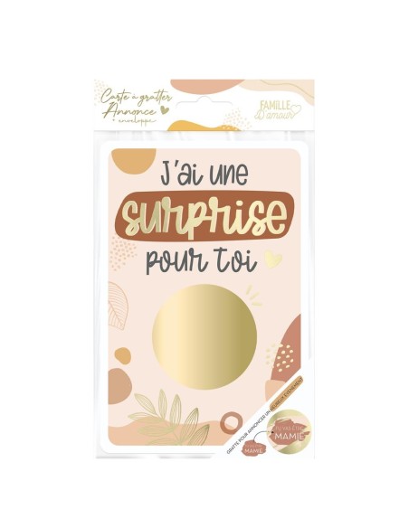  Carte A Gratter Annonce "Papy"