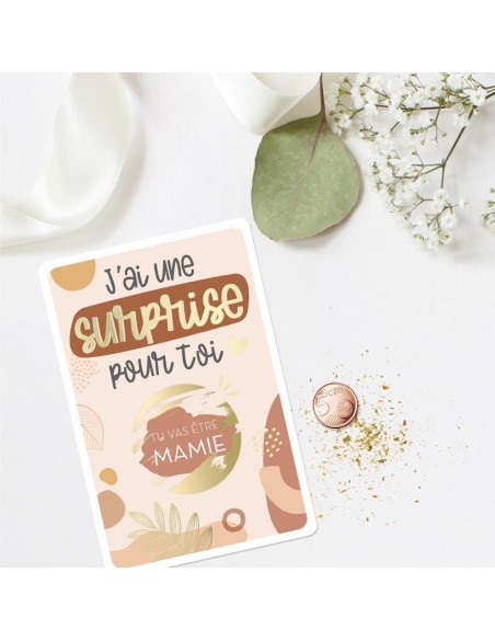  Carte A Gratter Annonce "Papy"