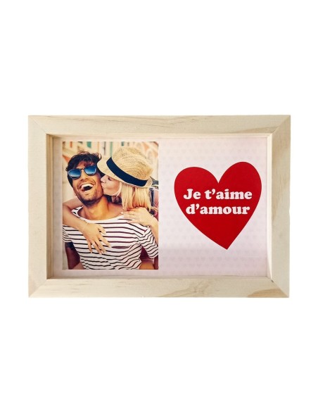 Cadre photo "Je t'aime d'amour"