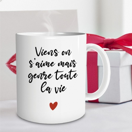 Mug "Viens on s'aime"