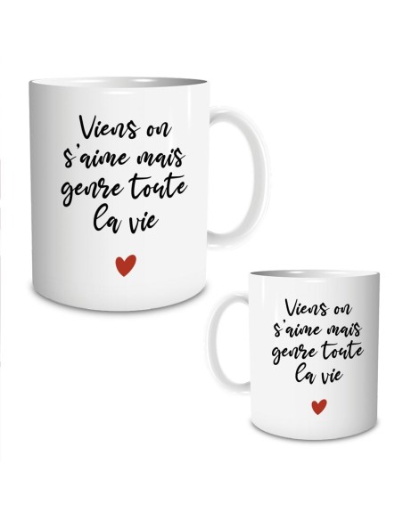 Mug "Viens on s'aime"