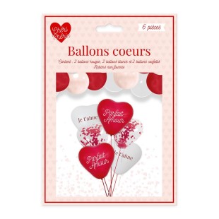 Pack de 10 serviettes coeur 2