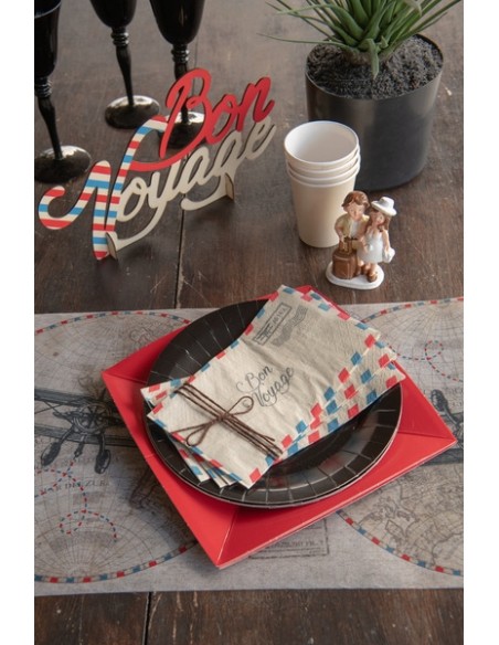 10 assiettes Bon voyage