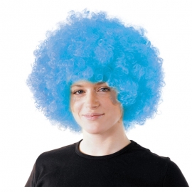 Perruque Afro turquoise