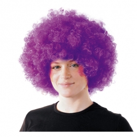 Perruque Afro violette