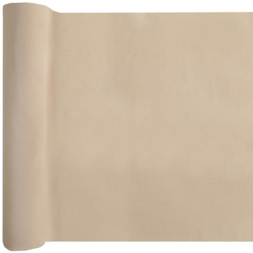 Chemin de table crêpe naturelle