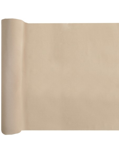 Chemin de table crêpe naturelle