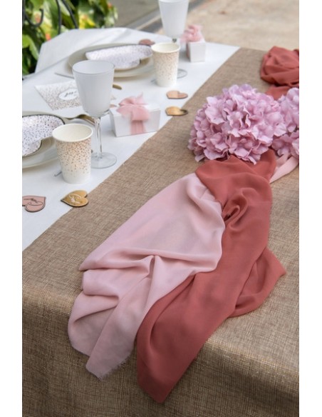 Chemin de table intissé gris