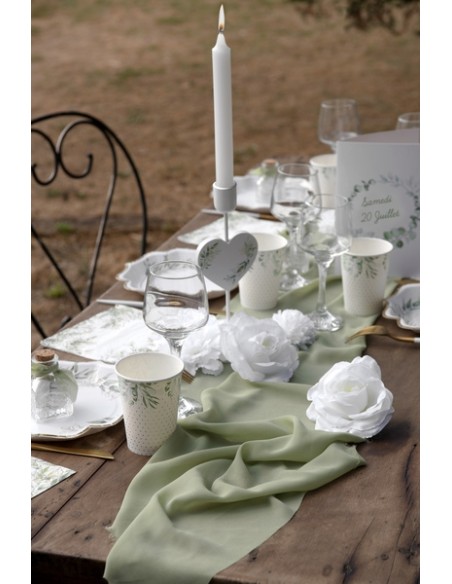 Chemin de table intissé rose