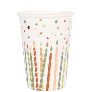 Gobelets Ballons et paillettes x10