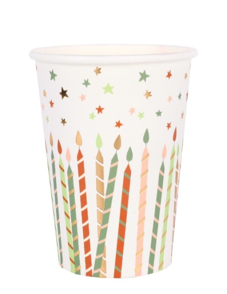 Gobelets Ballons et paillettes x10