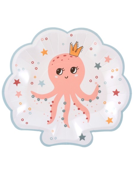 Assiettes scintillantes terracotta x10