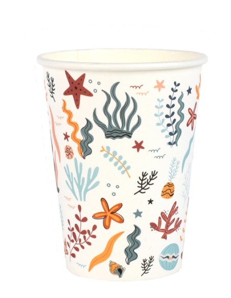 Gobelets scintillants terracotta x10