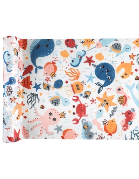 Chemin de table scintillante terracotta 5m