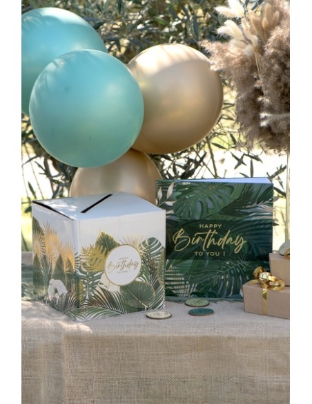 Livre d'or Joyeux Anniversaire métallisé - Kraft