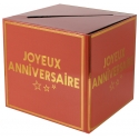 Tirelire Joyeux Anniversaire terracotta