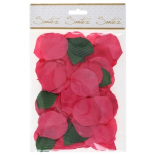 100 pétales avec feuilles - Blanc 2