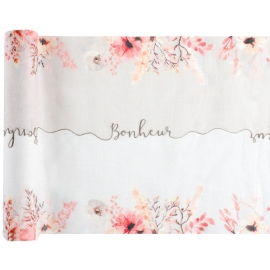 Chemin de table amour floral