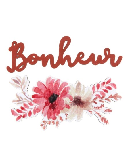 10 gobelets amour floral