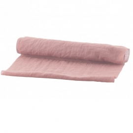 Chemin de table tarlatane vieux rose