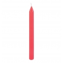 2 bougies flambeau cannelées pink lady