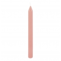 2 bougies flambeau cannelées rose water