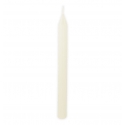 2 bougies flambeau cannelées ivoire