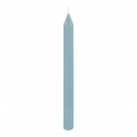 2 bougies flambeau cannelées bleu pastel