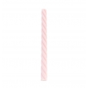 2 bougies flambeau torsade rose nude