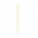 2 bougies flambeau torsade ivoire