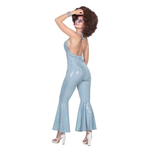 Location Combinaison disco paillettes bleues