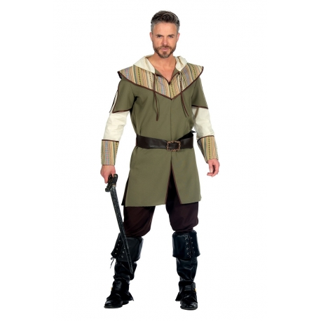 Location costume Homme moyen âge vert