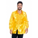 Location chemise disco jaune