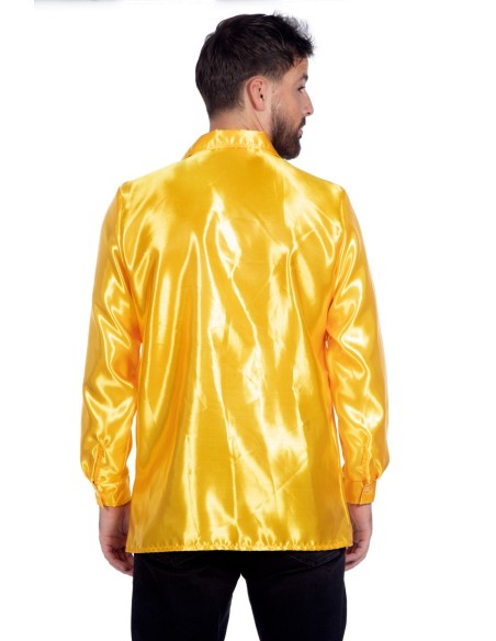 Location chemise disco jaune