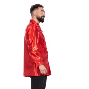 Location chemise disco rouge 2