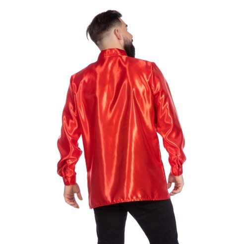 Location chemise disco rouge