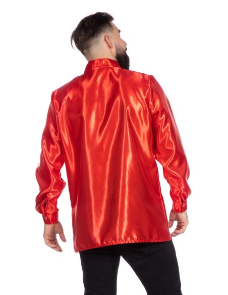 Location chemise disco rouge
