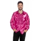 Location chemise disco fucshia