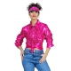 Location chemise disco fucshia