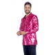 Location chemise disco fucshia