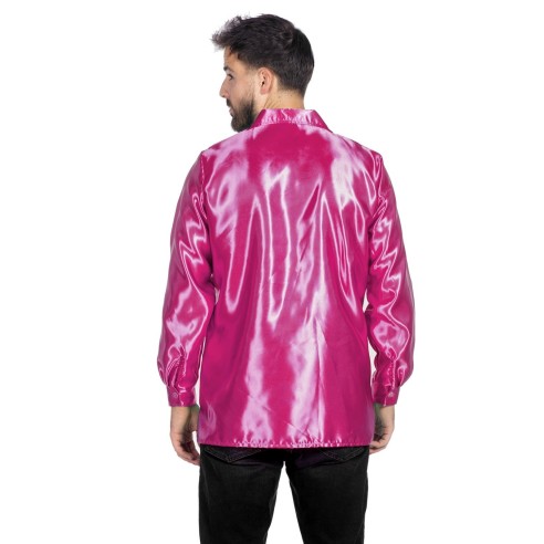 Location chemise disco fucshia